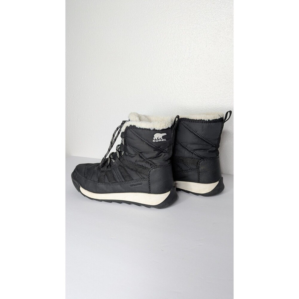 Sorel Youth Whitney II Short Lace Waterproof Boots Kids Size 3 Black